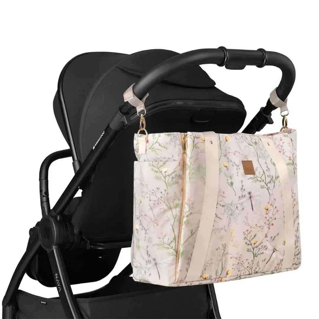 KikkaBoo® Previjalna torba Florence Secret Garden Beige KikkaBoo® Previjalna torba Florence Secret Garden Beige