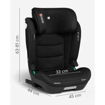 Avtosedež Isofix Kikkaboo i-SCOUT i-Size Black 100–150 cm Avtosedež Isofix Kikkaboo i-SCOUT i-Size Black 100–150 cm