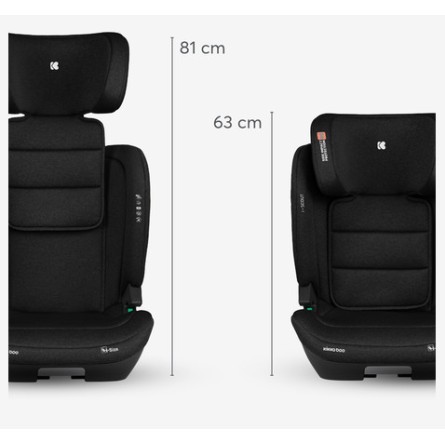 Avtosedež Isofix Kikkaboo i-SCOUT i-Size Black 100–150 cm Avtosedež Isofix Kikkaboo i-SCOUT i-Size Black 100–150 cm