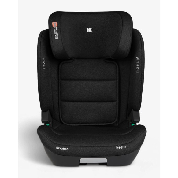 Avtosedež Isofix Kikkaboo i-SCOUT i-Size Black 100–150 cm Avtosedež Isofix Kikkaboo i-SCOUT i-Size Black 100–150 cm