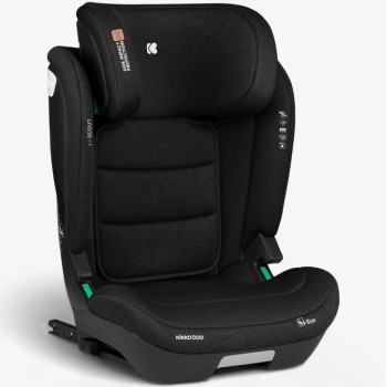 Avtosedež Isofix Kikkaboo i-SCOUT i-Size Black 100–150 cm