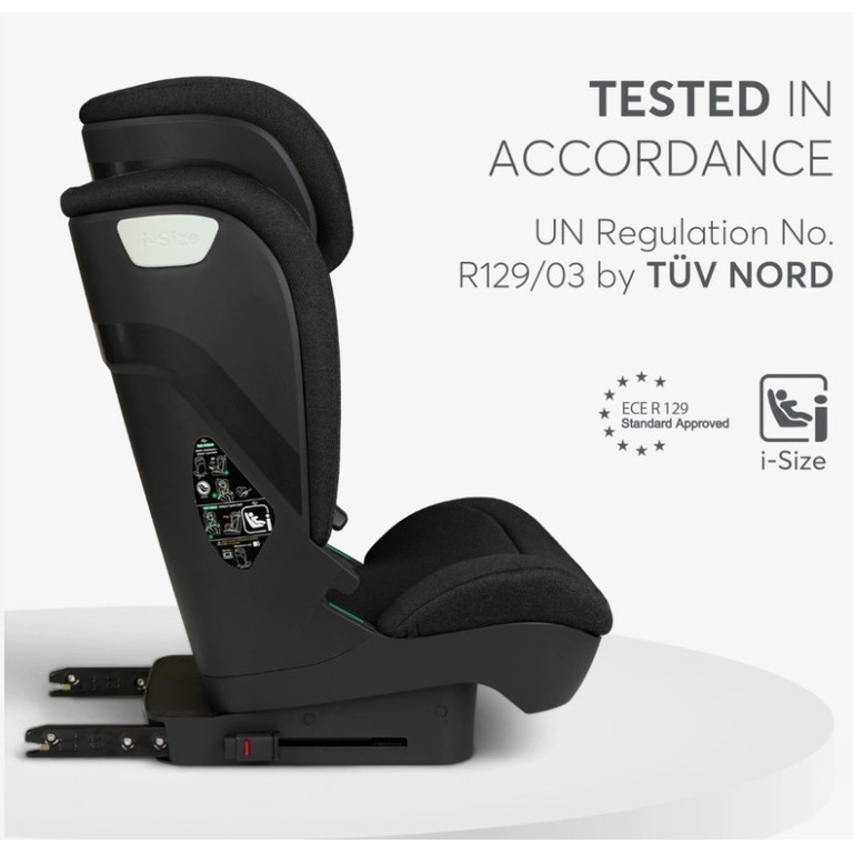 Avtosedež Isofix Kikkaboo i-SCOUT i-Size Black 100–150 cm Avtosedež Isofix Kikkaboo i-SCOUT i-Size Black 100–150 cm