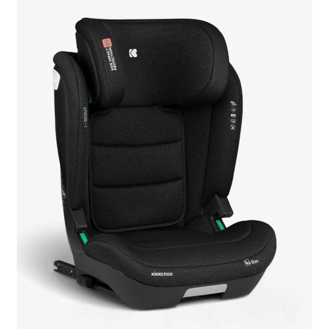 Avtosedež Isofix Kikkaboo i-SCOUT i-Size Black 100–150 cm Avtosedež Isofix Kikkaboo i-SCOUT i-Size Black 100–150 cm
