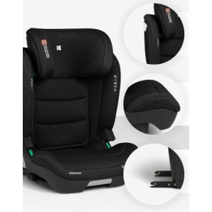 Avtosedež Isofix Kikkaboo i-SCOUT i-Size Black 100–150 cm Avtosedež Isofix Kikkaboo i-SCOUT i-Size Black 100–150 cm