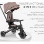 Zložljiv otroški tricikel 8v1 Trix 2 Beige Zložljiv otroški tricikel 8v1 Trix 2 Beige