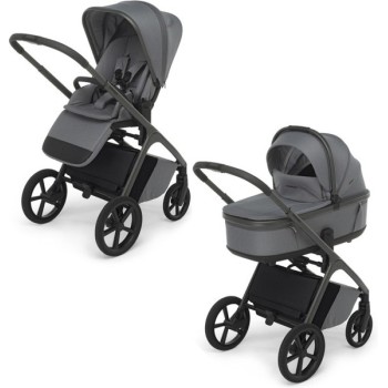 Kolica 2u1 COMMANDER DUO Steel Grey s podesivom visinom sjedala