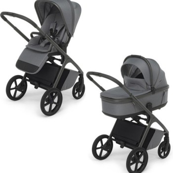 Kolica 2u1 COMMANDER DUO Steel Grey s podesivom visinom sjedala
