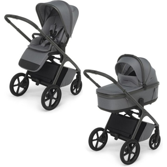 Kolica 2u1 COMMANDER DUO Steel Grey s podesivom visinom sjedala