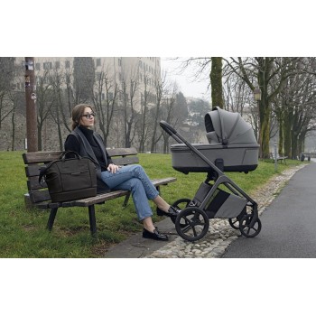 Kolica 2u1 COMMANDER DUO Steel Grey s podesivom visinom sjedala