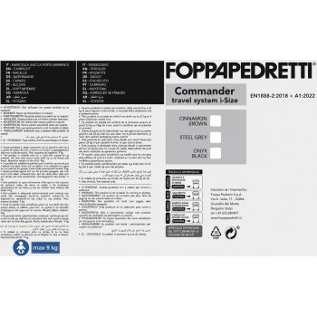 COMMANDER Steel Grey Foppapedretti 3u1 kolica COMMANDER Steel Grey Foppapedretti 3u1 kolica