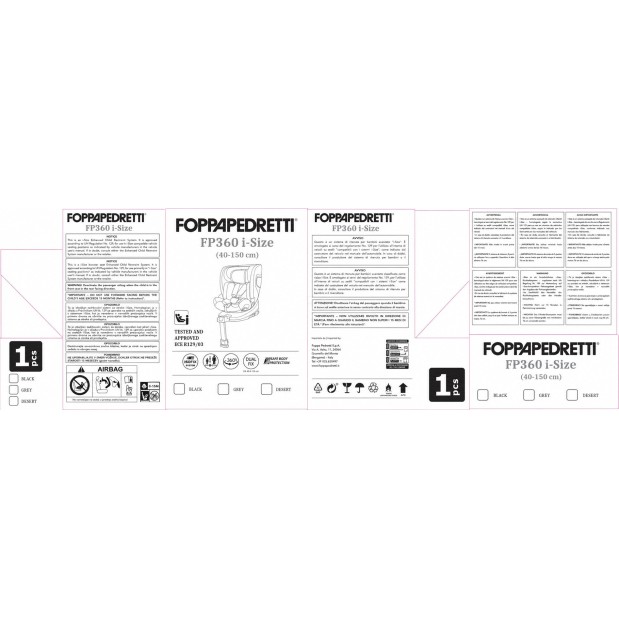 Autosjedalica FP360° i-Size Black - autosjedalica 40-150 cm Autosjedalica FP360° i-Size Black - autosjedalica 40-150 cm