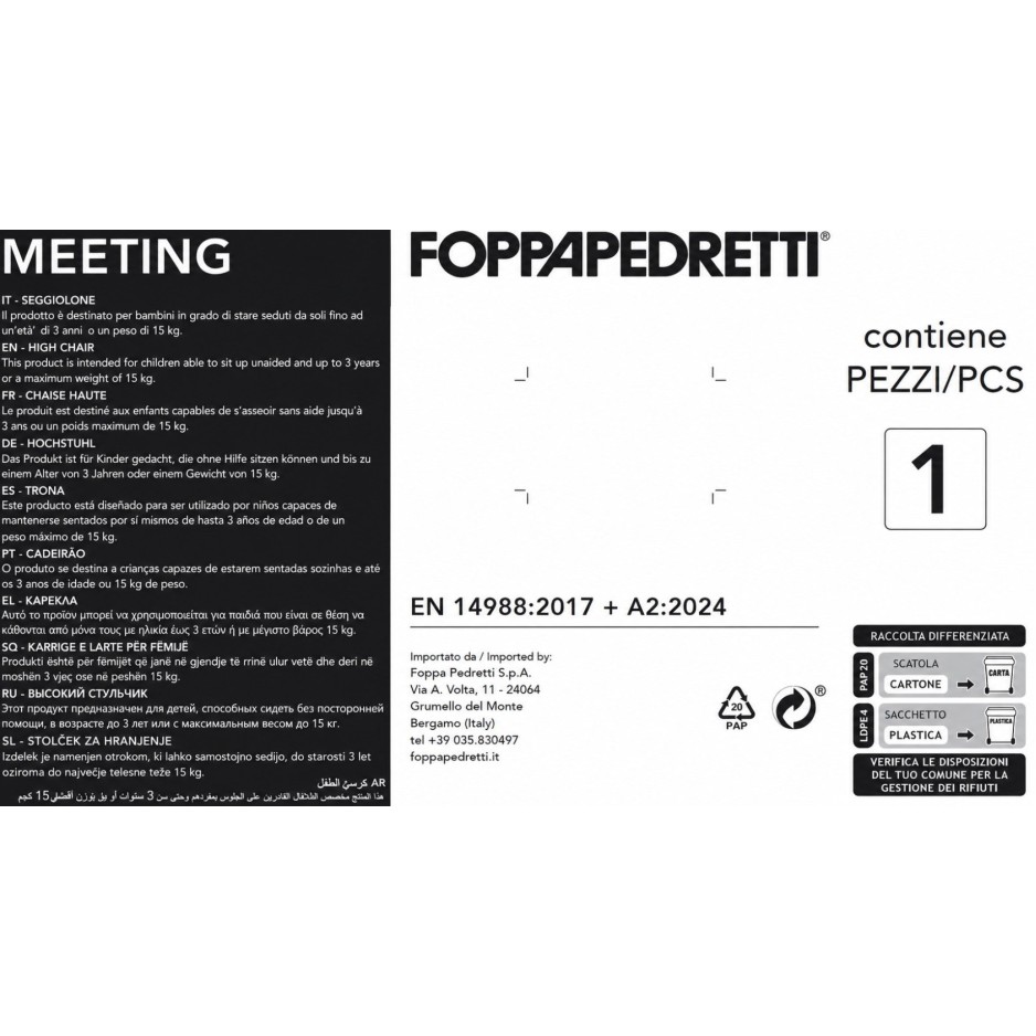 MEETING Dolcestella - Svestrana visoka hranilica