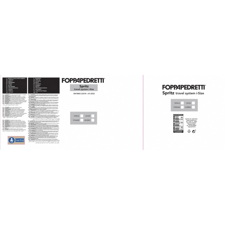 Kolica 3u1 Foppapedretti SPRITZ VANILA Kolica 3u1 Foppapedretti SPRITZ VANILA