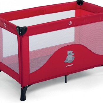 Prenosna Postelja TEDDY TOUR red