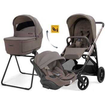 Kolica 4u1 APTICA DARWIN RECLINE EVO Essence Mokka s konstrukcijom Palladio Black