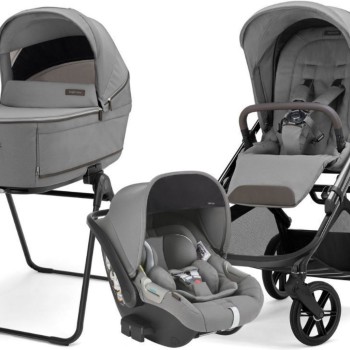 Dječja kolica 4u1 QUATTRO APTICA DARWIN Crystal Grey