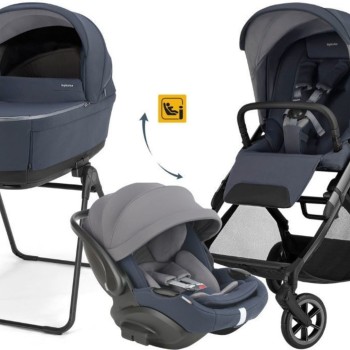 Kolica Quattro ELECTA 4u1 Recline EVO Rooftop Blue s okvirom Iron Black