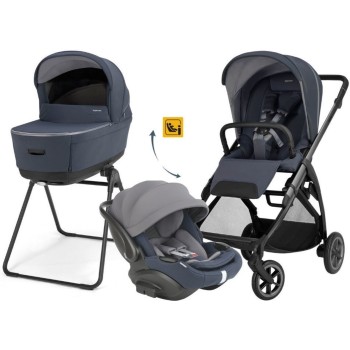 Kolica Quattro ELECTA 4u1 Recline EVO Rooftop Blue s okvirom Iron Black