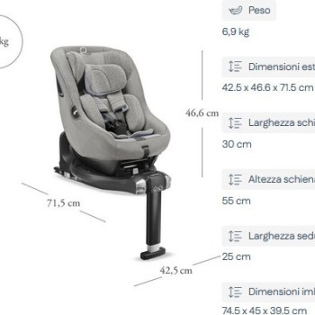 Dječja autosjedalica DARWIN NEXT STAGE I-SIZE Stone Grey 40-105 cm Dječja autosjedalica DARWIN NEXT STAGE I-SIZE Stone Grey 40-105 cm