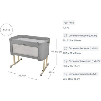 Obposteljna posteljica Welcome Bed Baku Grey Obposteljna posteljica Welcome Bed Baku Grey