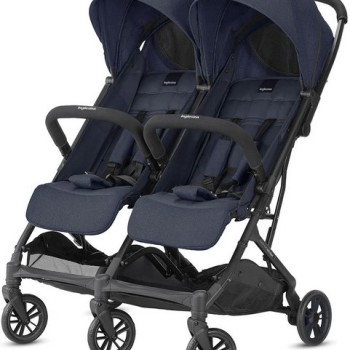 Dječja kolica za blizance TWIN SKETCH Black Navy