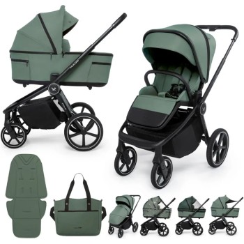 Dječja kolica 2u1 FOLD Pine Green
