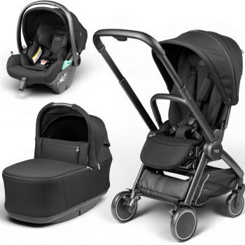 City Loop Pro Pop-Up Lounge True black, dječja kolica 3u1