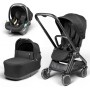 City Loop Pro Pop-Up Lounge True Black, otroški voziček 3v1