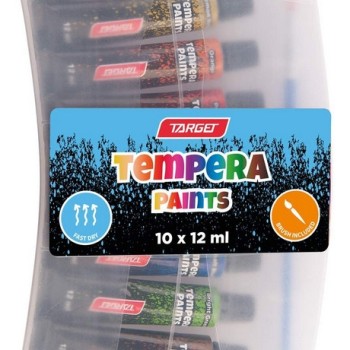 Tempera barve s čopičem