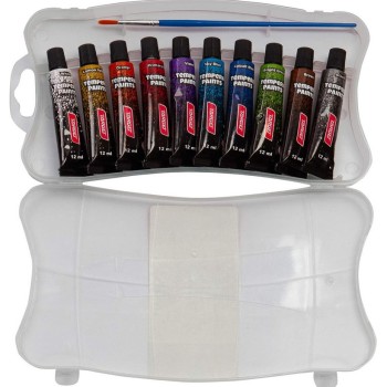 Tempera barve s čopičem Tempera barve s čopičem
