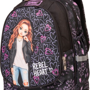 Torba za prvi razred SUPERLIGHT 2 face Rebel Heart 29598