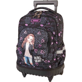 Školska torba na kotače TROLLEY Rebel Heart 29799