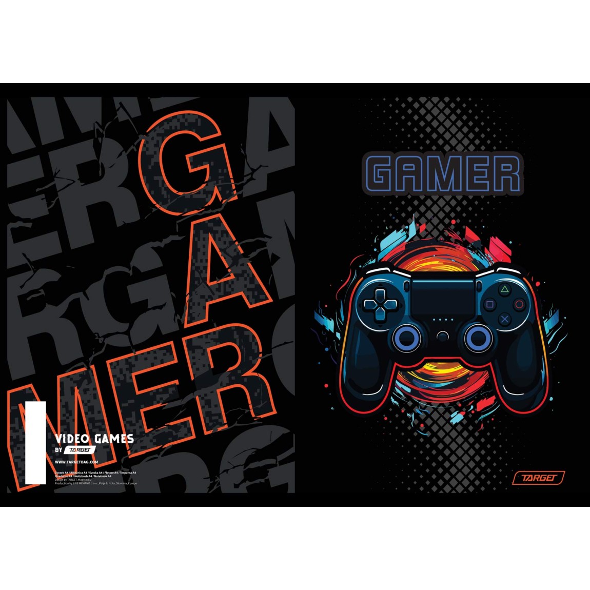 Bilježnica A4 bijeli GAMER 10 kom Bilježnica A4 bijeli GAMER 10 kom