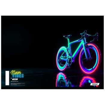 Bilježnica A4 crte NEON VIBES 10 kom