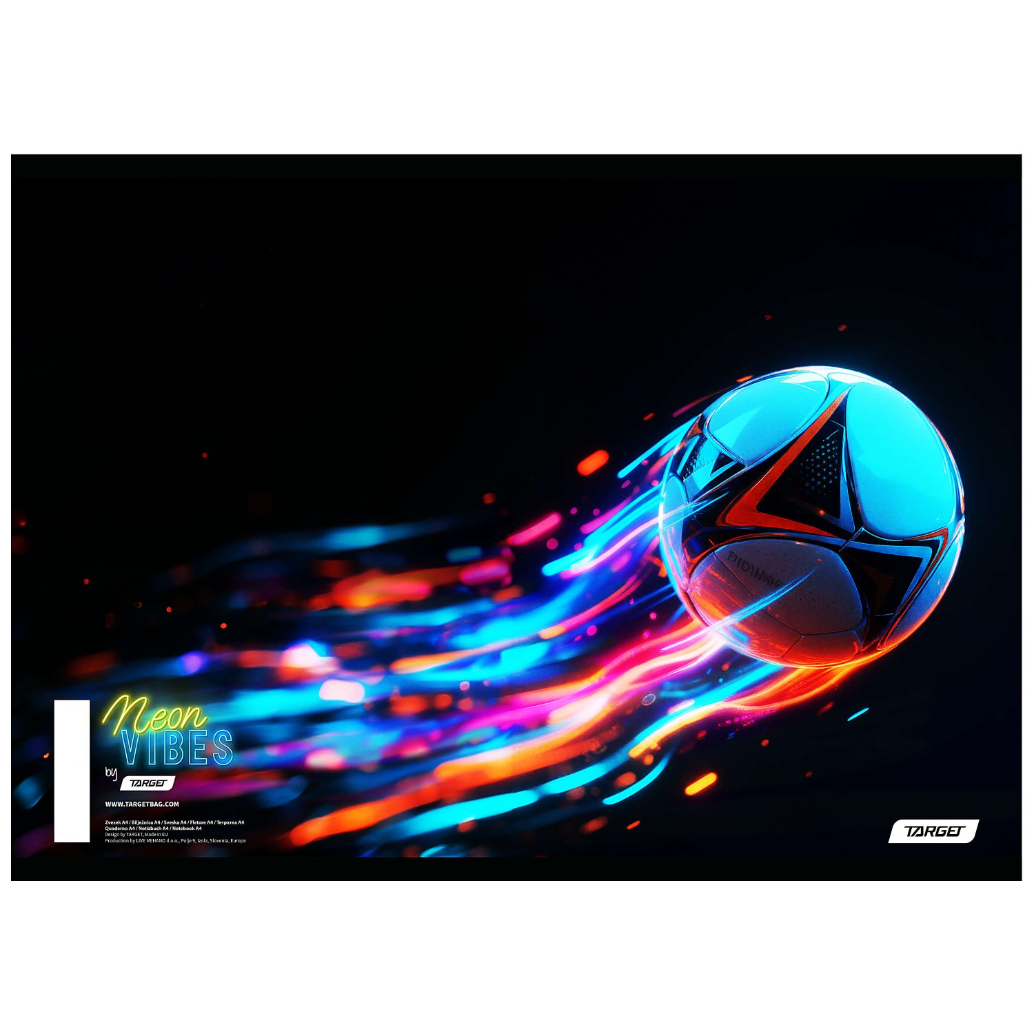 Zvezek A4 črte NEON VIBES 10 kos Zvezek A4 črte NEON VIBES 10 kos