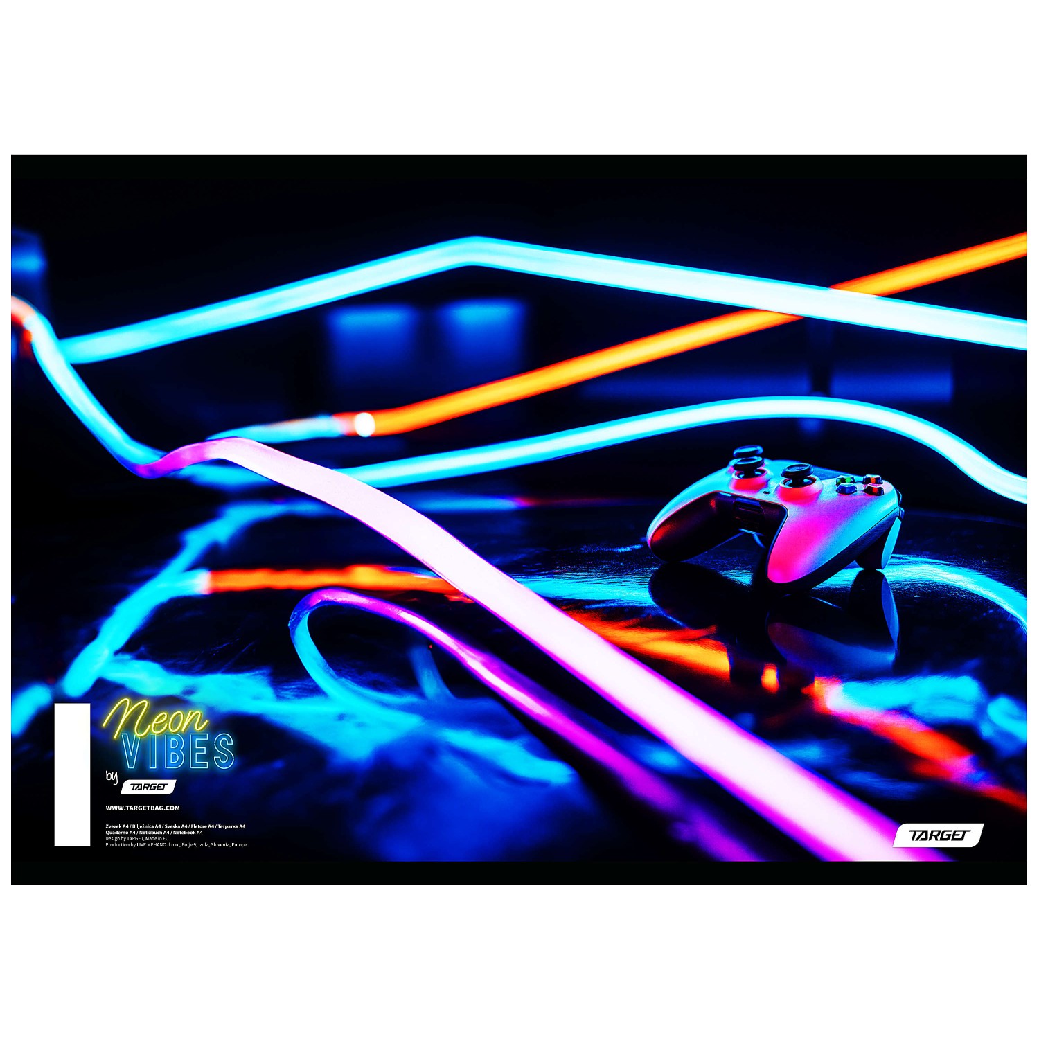 Zvezek A4 črte NEON VIBES 10 kos Zvezek A4 črte NEON VIBES 10 kos
