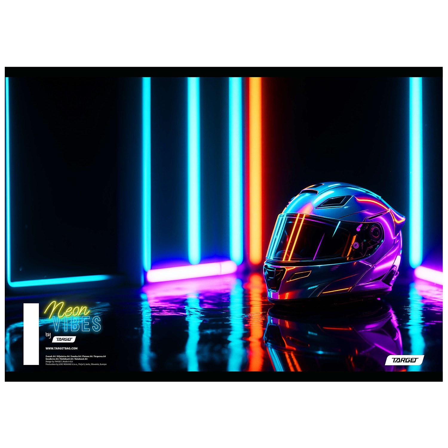 Zvezek A4 črte NEON VIBES 10 kos Zvezek A4 črte NEON VIBES 10 kos