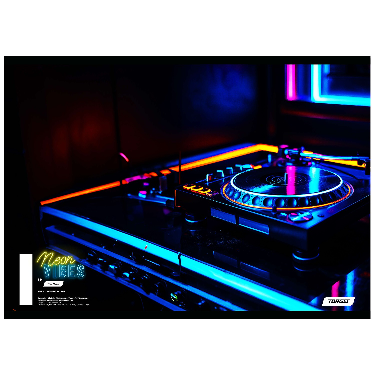 Zvezek A4 črte NEON VIBES 10 kos Zvezek A4 črte NEON VIBES 10 kos