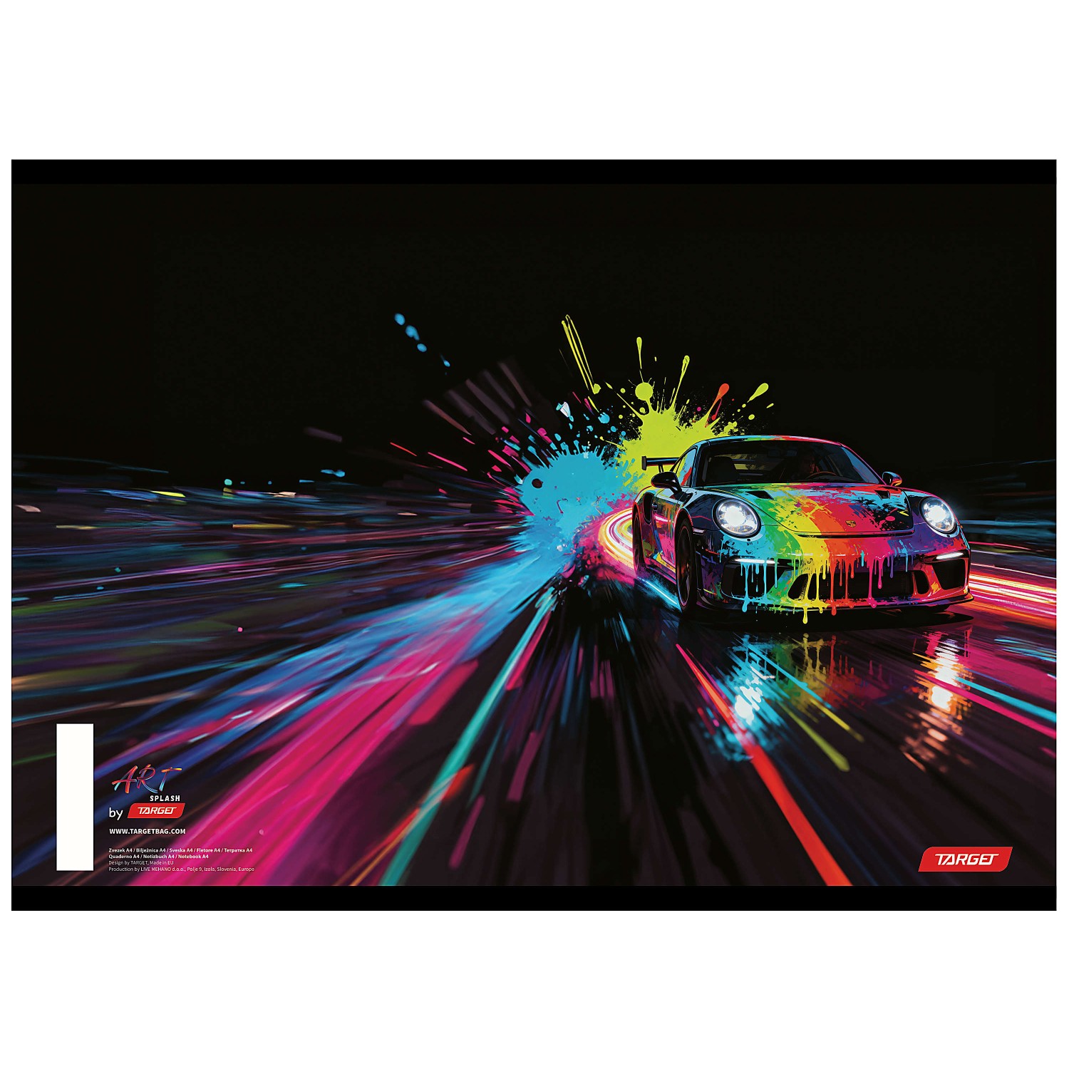 Zvezek A4 črte ART SPLASH 10 kos Zvezek A4 črte ART SPLASH 10 kos