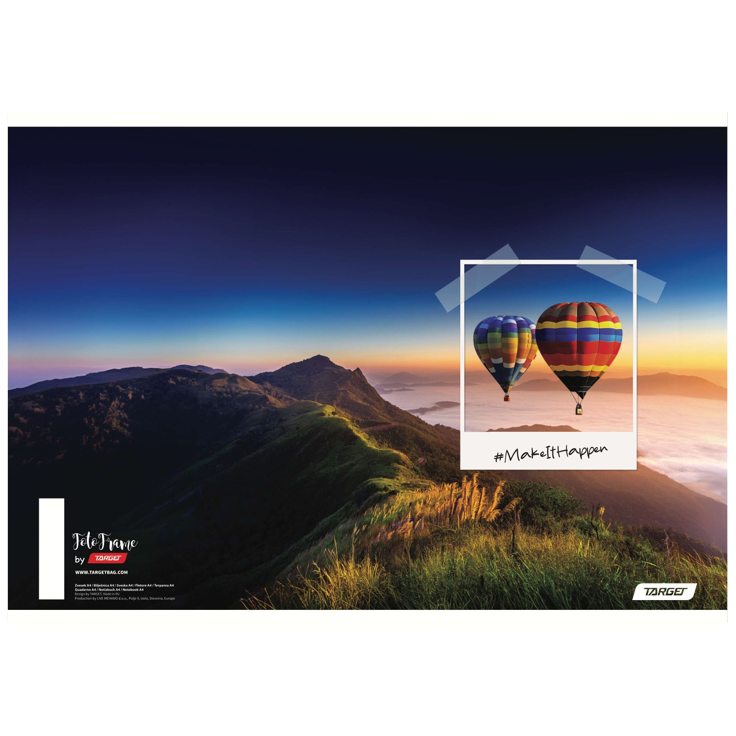 Bilježnica A4 karo FOTO FRAME 10 kom Bilježnica A4 karo FOTO FRAME 10 kom
