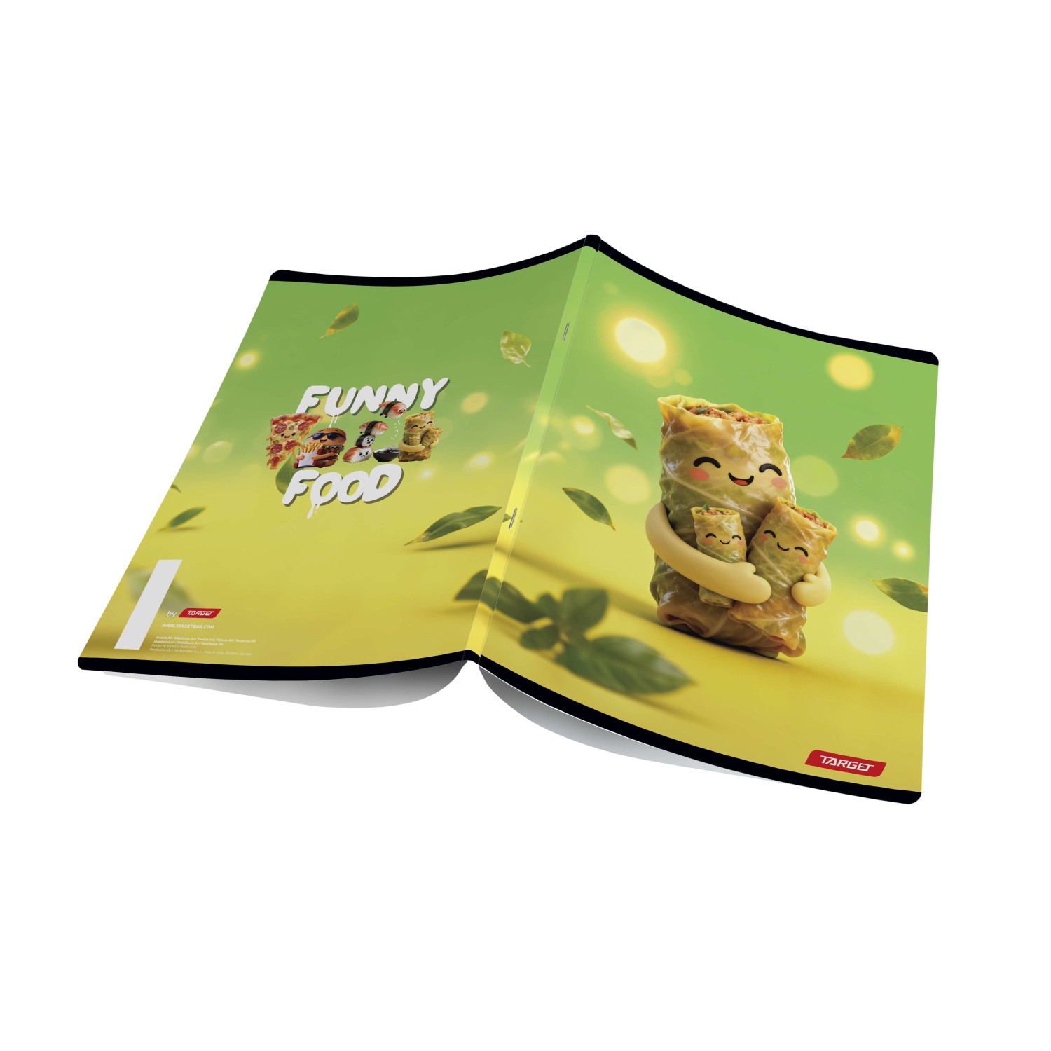 Zvezek A4 karo FUNNY FOOD 10 kos Zvezek A4 karo FUNNY FOOD 10 kos