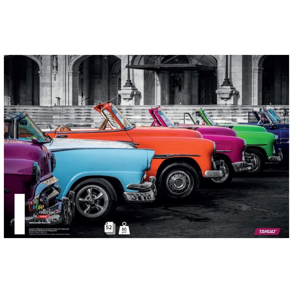 Zvezek A4 karo COLOR COLLECTION 10 kos Zvezek A4 karo COLOR COLLECTION 10 kos