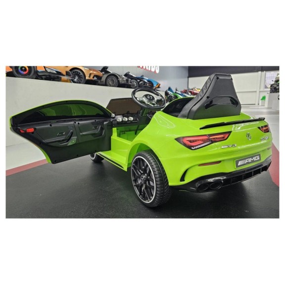 12V avto na akumulator Mercedes CLA 45 S green