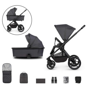 Otroški voziček 2v1 TINUM EDGE Charcoal Otroški voziček 2v1 TINUM EDGE Charcoal