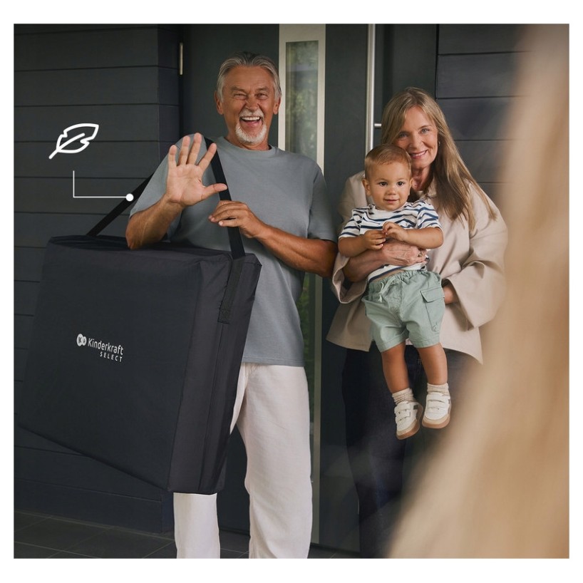 MOON DREAM Black sklopivi prijenosni krevetić