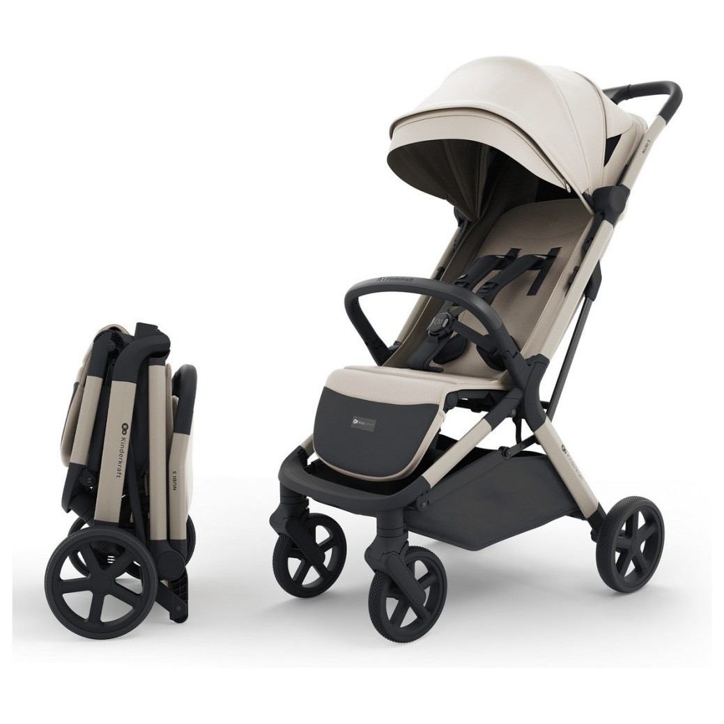 Otroški športni voziček Kinderkraft NUBI 3 Sand Beige