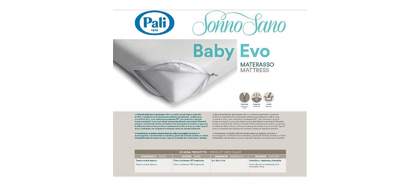 OPOZORILO – ODPOKLIC vzmetnice Pali Sonno sano Baby Evo