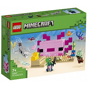 Lego kocke Minecraft Hiša axolotl 21247