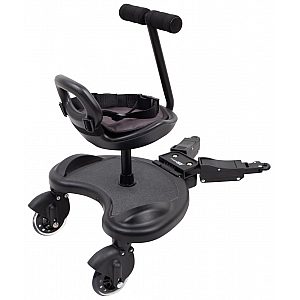 Buggyboard sa sjedalom i ručkom Black