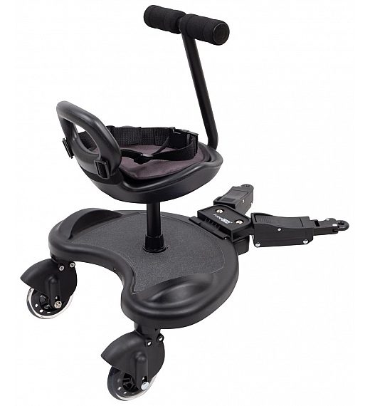Buggyboard sa sjedalom i ručkom Black